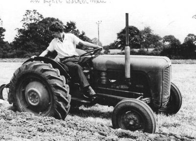 Ploughing with the Ferguson tractor